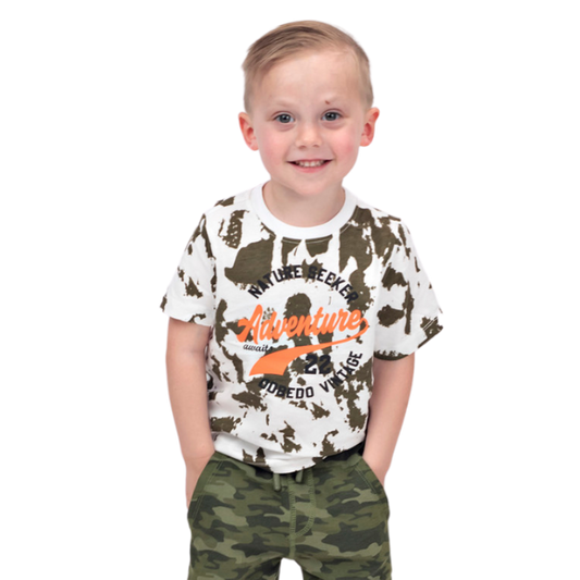 Toddler Boys Short Sleeve T-shirt - Adventure