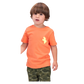 Toddler Boys Short Sleeve T-shirt - Neon Orange