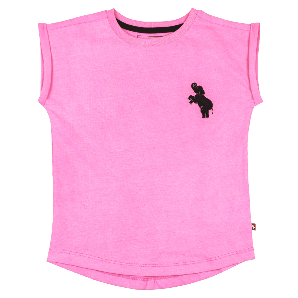 Toddler Girls Short Sleeve T-Shirt - Neon Pink