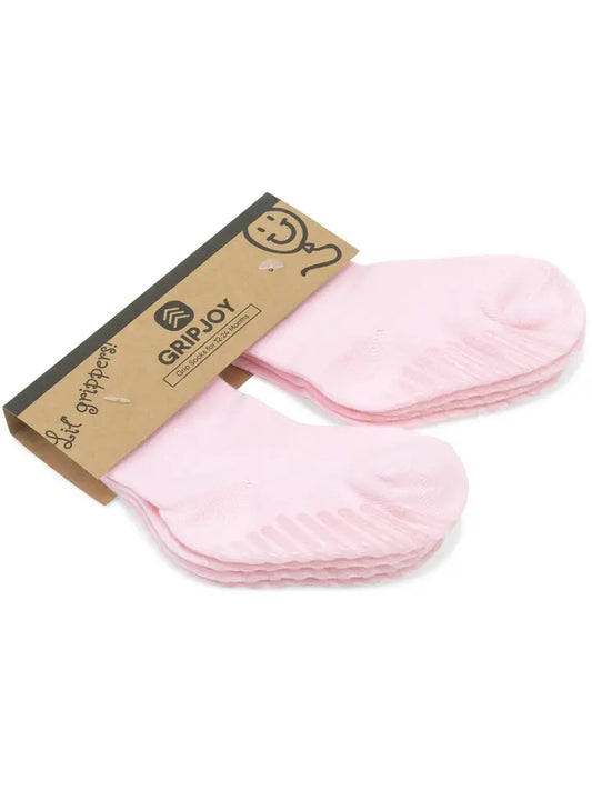 GripJoy Toddler Socks - Pink 4 pack