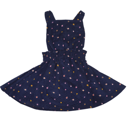 Girls Dress - Corduroy Jumper Navy