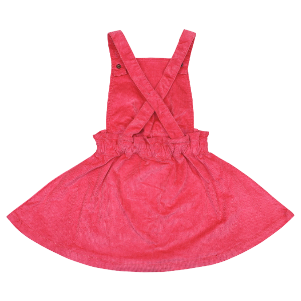 Girls Dress - Corduroy Jumper Pink