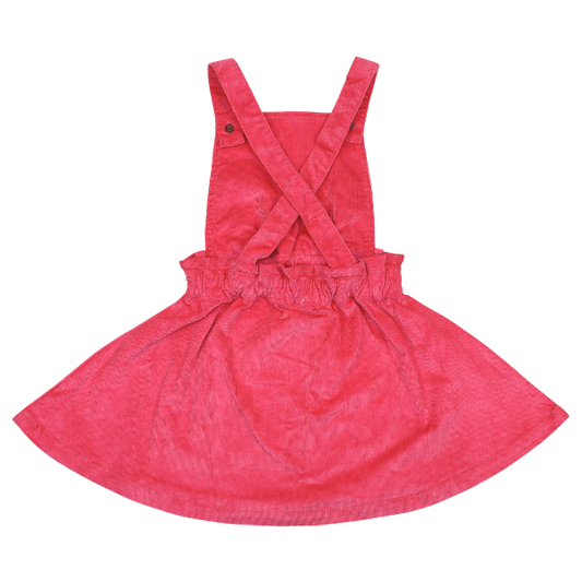 Girls Dress - Corduroy Jumper Pink