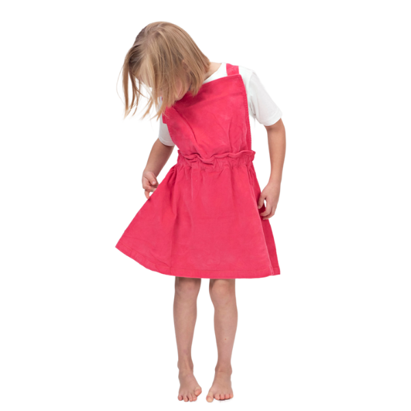 Girls Dress - Corduroy Jumper Pink