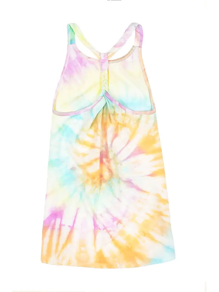 Girls Dress - Tie Dye Swim Cover Up Dress