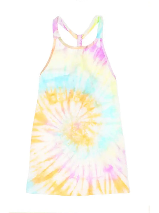 Girls Dress - Tie Dye Swim Cover Up Dress