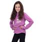 Girls Long Sleeve Hooded T-Shirt - Here Comes the Sun Purple