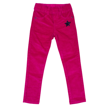 Girls Corduroy Pants - Hot Pink