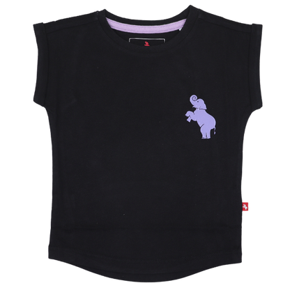 Girls Short Sleeve T-Shirt - Black