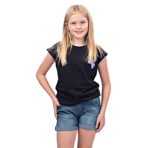 Girls Short Sleeve T-Shirt - Black