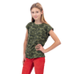 Girls Short Sleeve T-Shirt - Green Camo