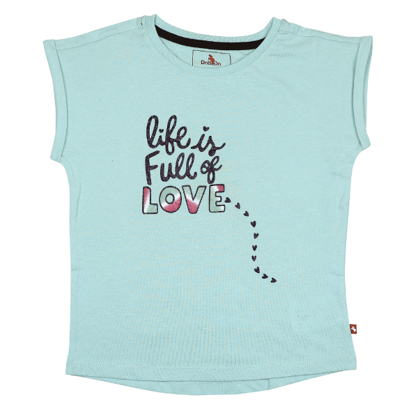 Toddler Girls Short Sleeve T-shirt - Full of Love