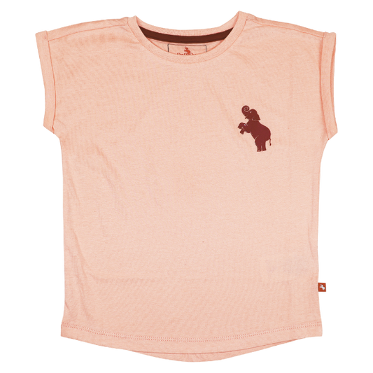 Toddler Girls Short Sleeve T-Shirt - Cool Peach