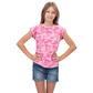 Girls Short Sleeve T-Shirt - Pink Camo