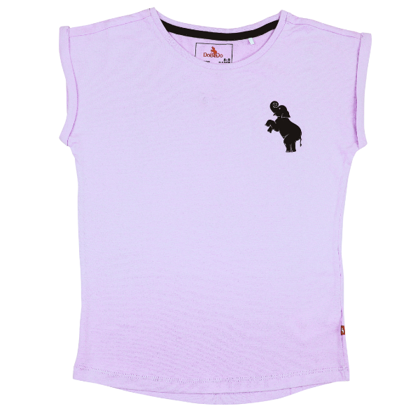 Girls Short Sleeve T-Shirt - Light Purple