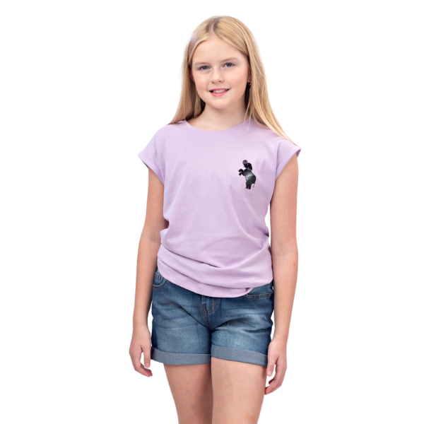 Girls Short Sleeve T-Shirt - Light Purple