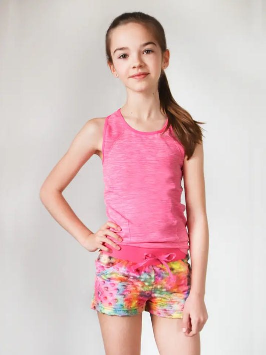 Girls Activewear Racerback Tank - Hot Pink