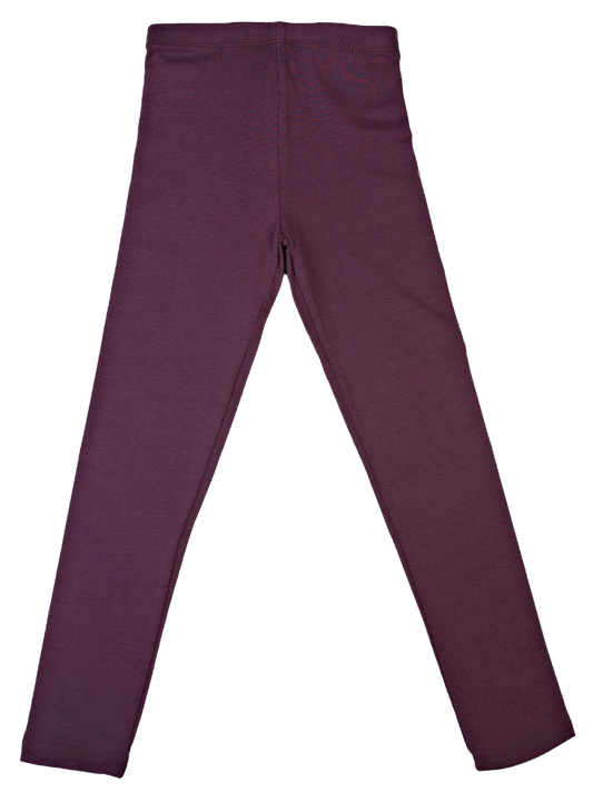 Girls Leggings Slim Fit - Dark Purple