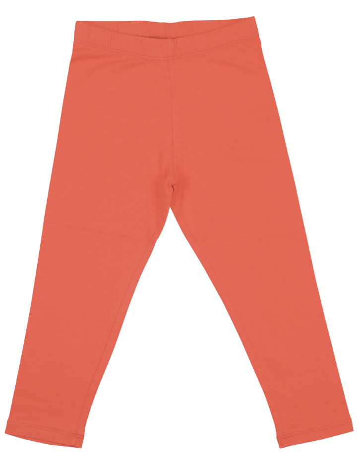 Toddler Girls Basic Leggings - Red Orange