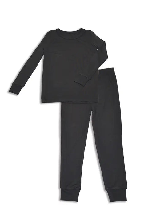 Bamboo Long Sleeve Pajama Set - Dark Grey