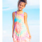 Girls Dress - Tie Dye Swim Cover Up Dress