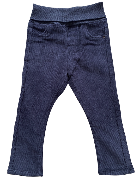 Baby Boy Pull-on Corduroy Pants - Charcoal