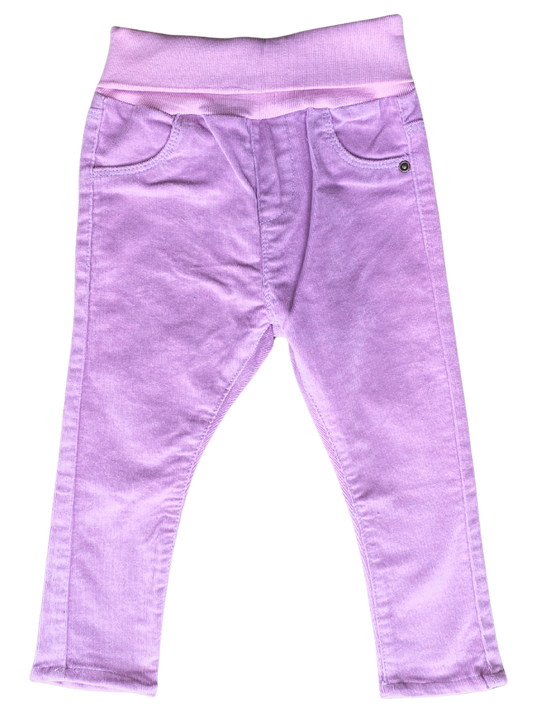 Baby Girl Pull-on Corduroy Pants - Lavender