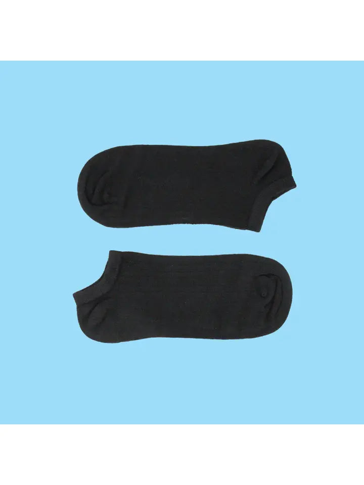 Kids Socks Ankle Length Bamboo - Black