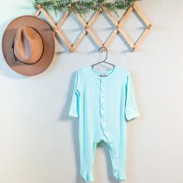 Baby Bamboo Snap Sleeper - Teal