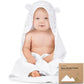 Keababies Baby Hooded Towel Bamboo Bath Towel with Hood for Infant