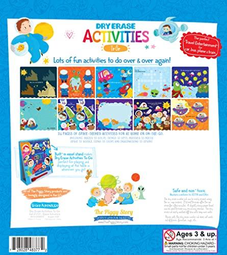 The Piggy Story Space Adventure Dry Erase Activities to Go with 2 Dry Erase Markers and Erasers and 24 Pages of Imaginative Activities