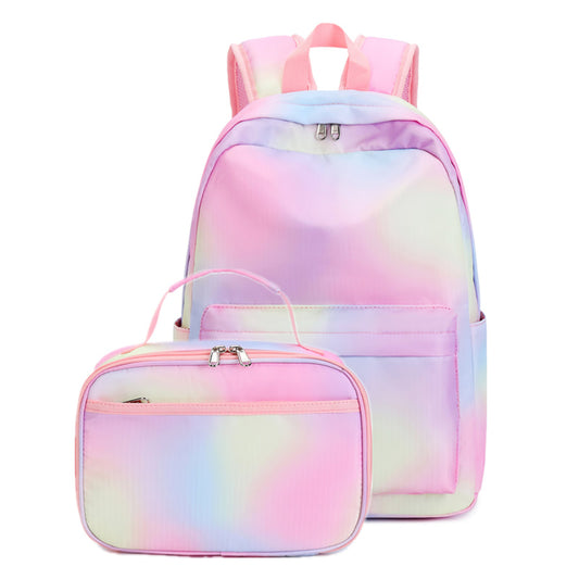 Girls Prem. Back pack Gym Bag Set (Pink Tie Dye)