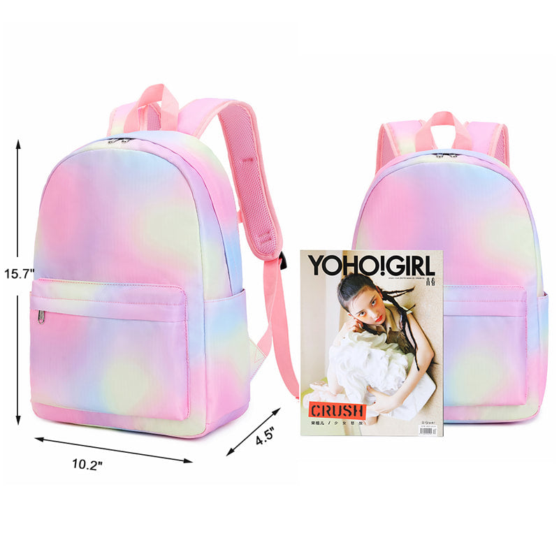 Girls Prem. Back pack Gym Bag Set (Pink Tie Dye)