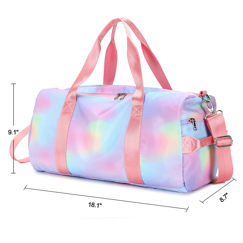 Girls Prem. Back pack Gym Bag Set (Pink Tie Dye)