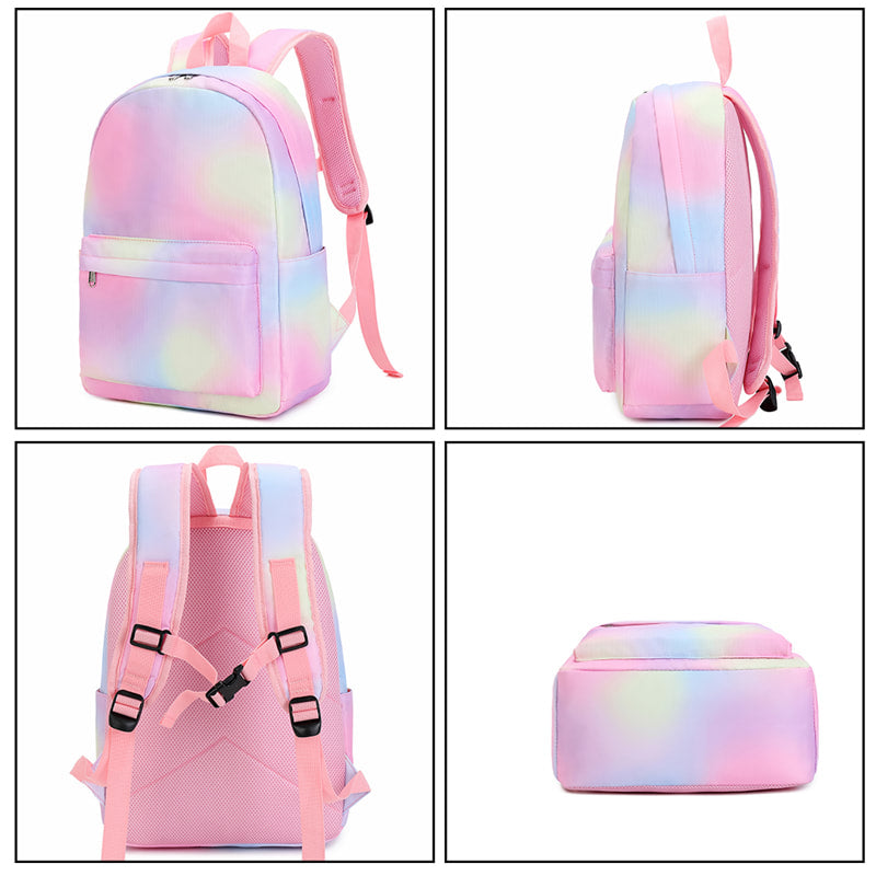 Girls Prem. Back pack Gym Bag Set (Pink Tie Dye)