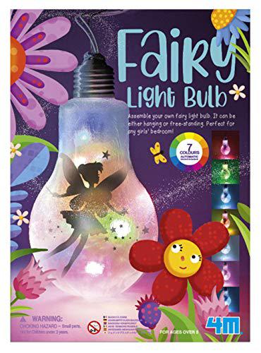 4M Fairy Light Bulb by KidzMaker, Create Your Very Own Fairy Light Bulb, Let Your Imagination Run Wild to Create a Magical Fairyland and Perfect Nightlight